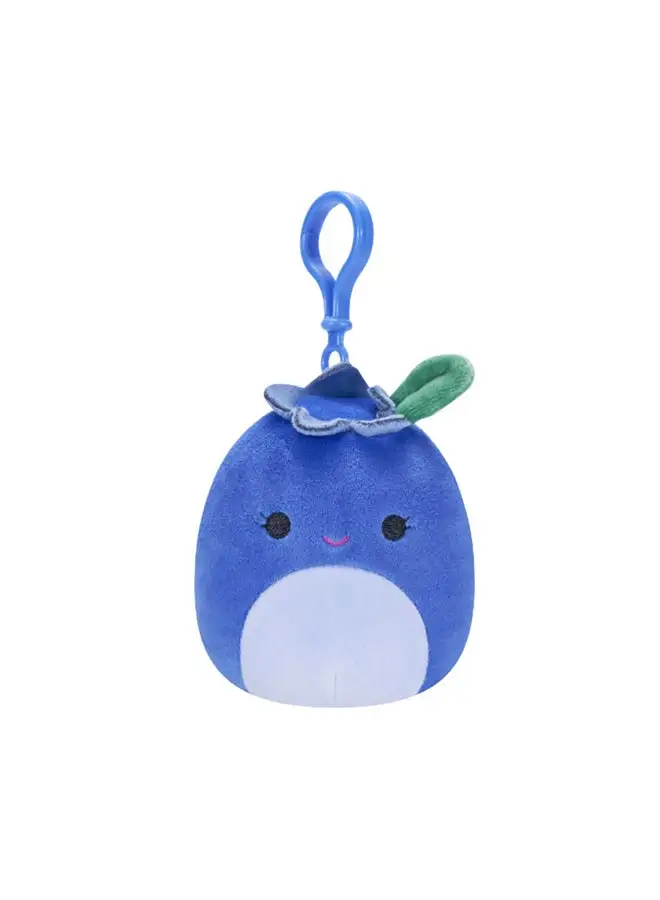 Squishmallows 35-Inch Little Plush Clip-on Bluby Blueberry Officially Licensed Kellytoy Plush Toy