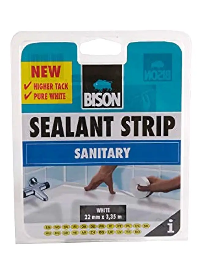 BISON KIT Sealant Sanitary Strips White