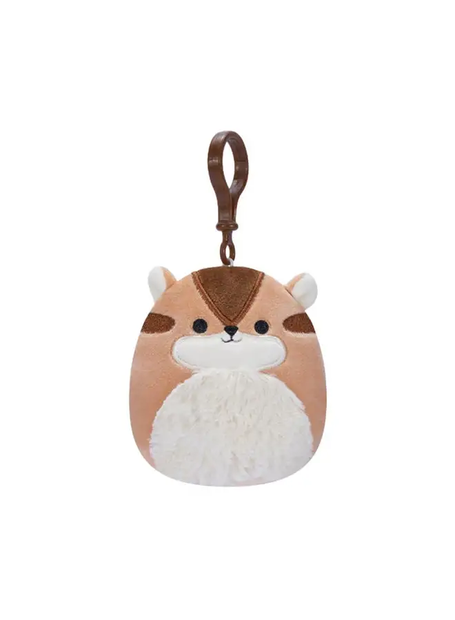 Squishmallows 35-Inch Little Plush Clip-on Melzie Brown Chipmunk Officially Licensed Kellytoy Plush Toy