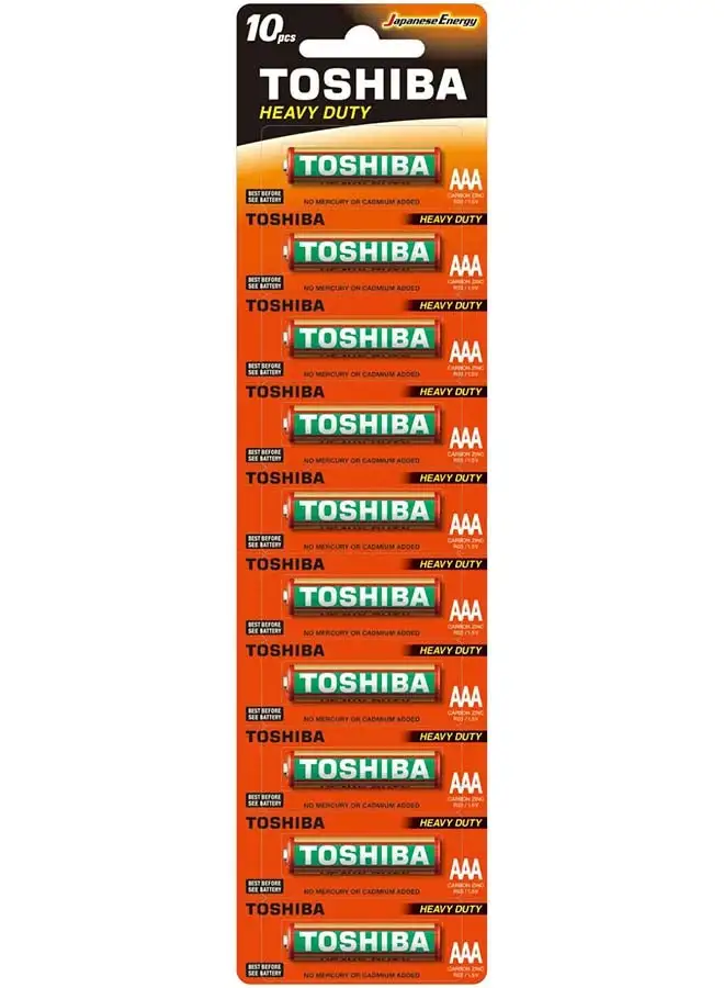 Toshiba Toshiba Heavy Duty AAA 10 Pcs Battery Pack