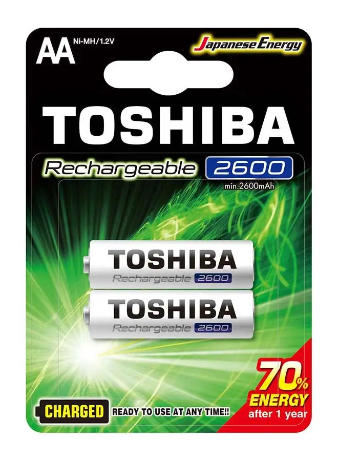 Toshiba Toshiba Rechargeable 2600 mAh AA - 2 Pack