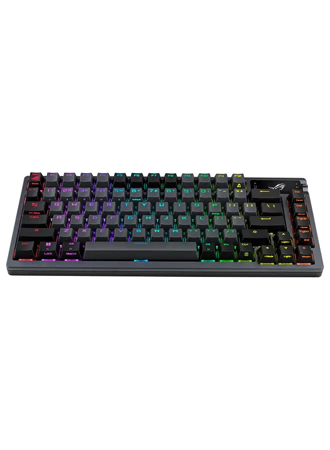 ASUS ASUS ROG Azoth 75 Wireless DIY Custom Gaming Keyboard, OLED display, Gasket-Mount, Three-Layer Dampening, Hot-Swappable Pre-lubed ROG NX Red Switches & Keyboard Stabilizers, PBT Keycaps, RGB, AR layout