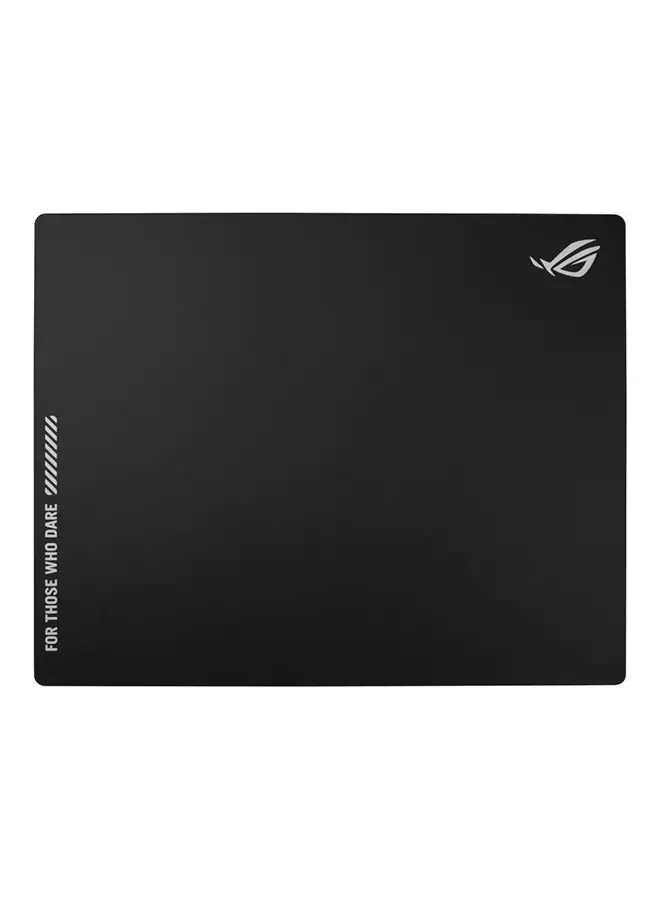 ASUS Asus ROG Moonstone Ace L Glass Gaming Mouse Pad, Ultra-smooth Surface, Noise-Reducing Design, 9H Tempered Glass, Impact & Scratch Resistant, Anti-slip Silicone Base, 500 x 400 mm, Black