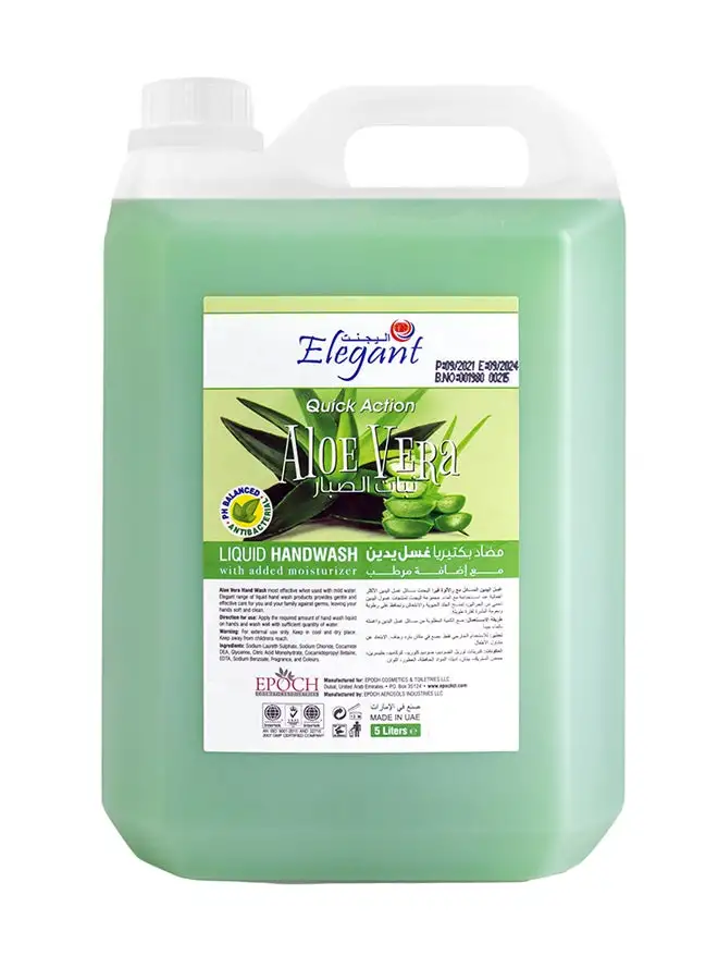 Elegant Aloe Vera Handwash Refill Clear 5Liters