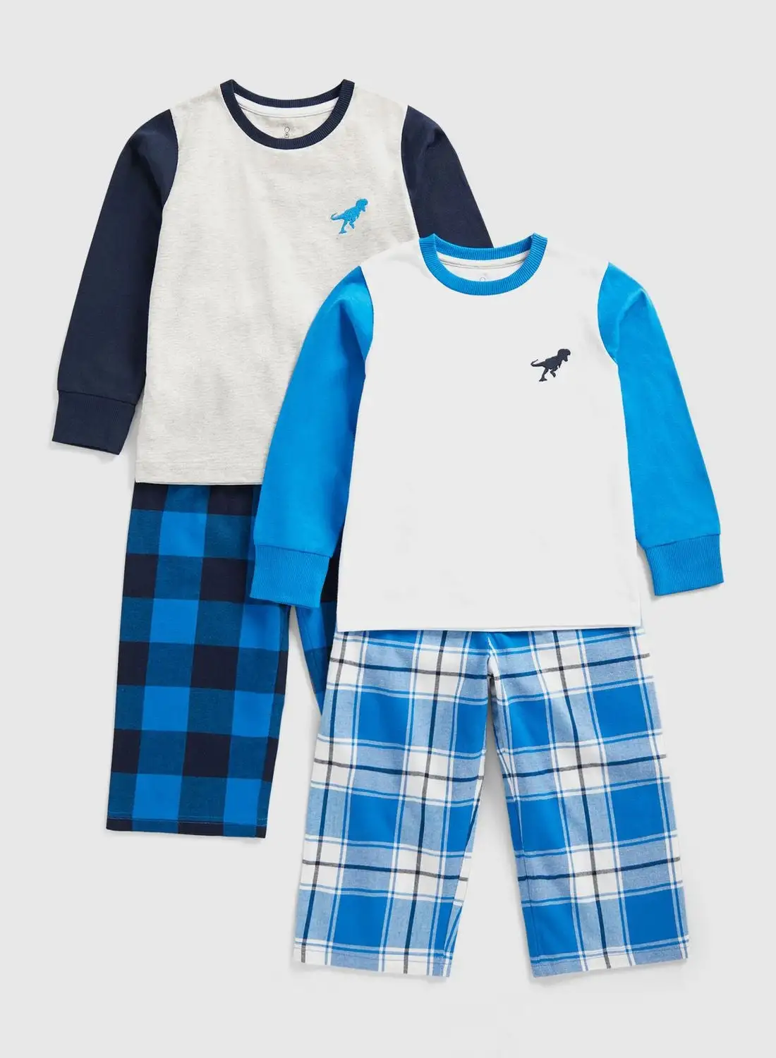 mothercare Kids 2 Pack Checked Pyjama Set