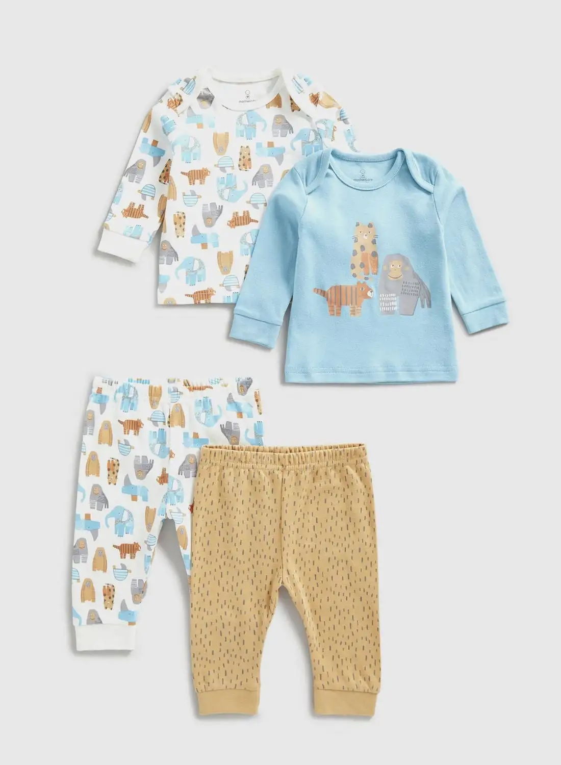 mothercare Kids 2 Pack Printed Pyjama Set