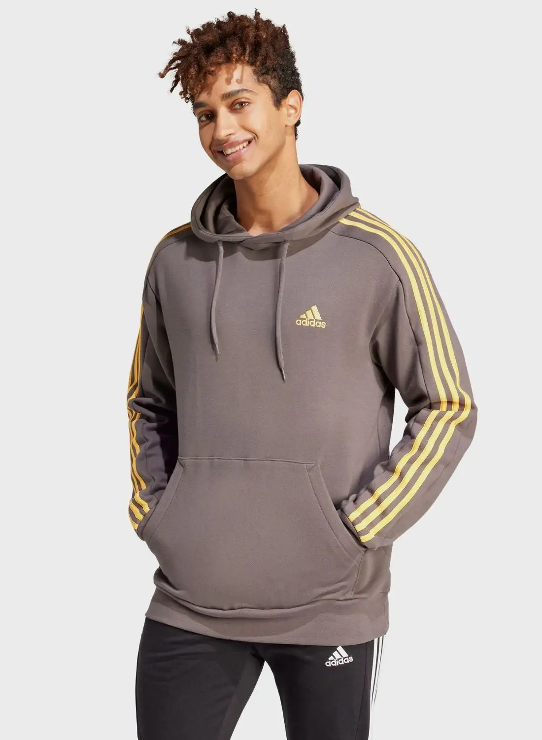 Adidas 3 Stripes French Terry Hoodie