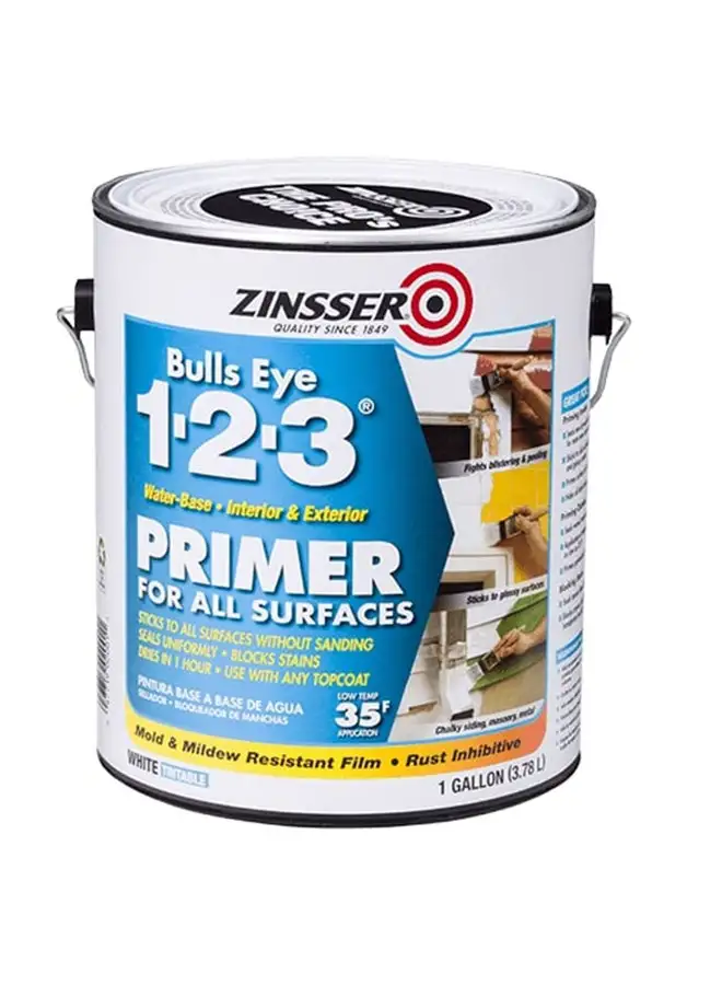 RUST-OLEUM Bulls Eye 1-2-3 Water-Base Primer White 3.78Liters