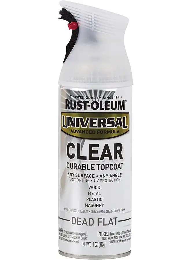 RUST-OLEUM Universal Topcoat Premium Spray Paint Dead Flat Clear