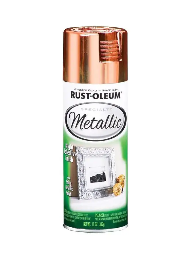 RUST-OLEUM Rust-Oleum 1937830 Specialty Leafing Paint Metallic Spray, 11 Ounce (Pack of 1), Copper