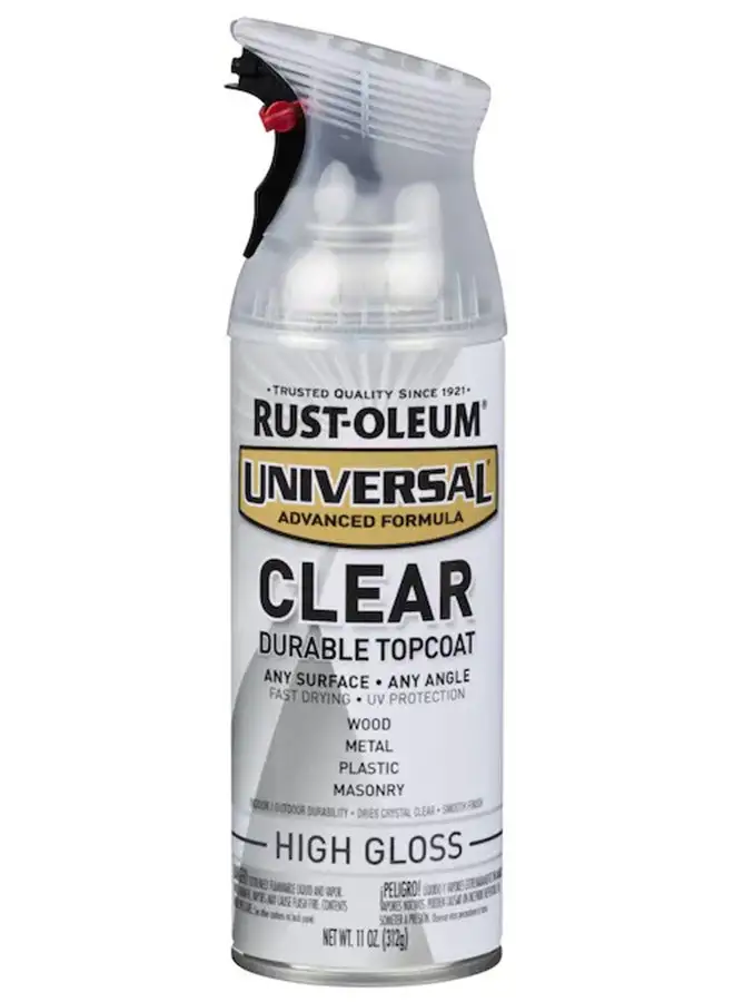 طلاء علوي عالمي من RUST-OLEUM شفاف شديد اللمعان