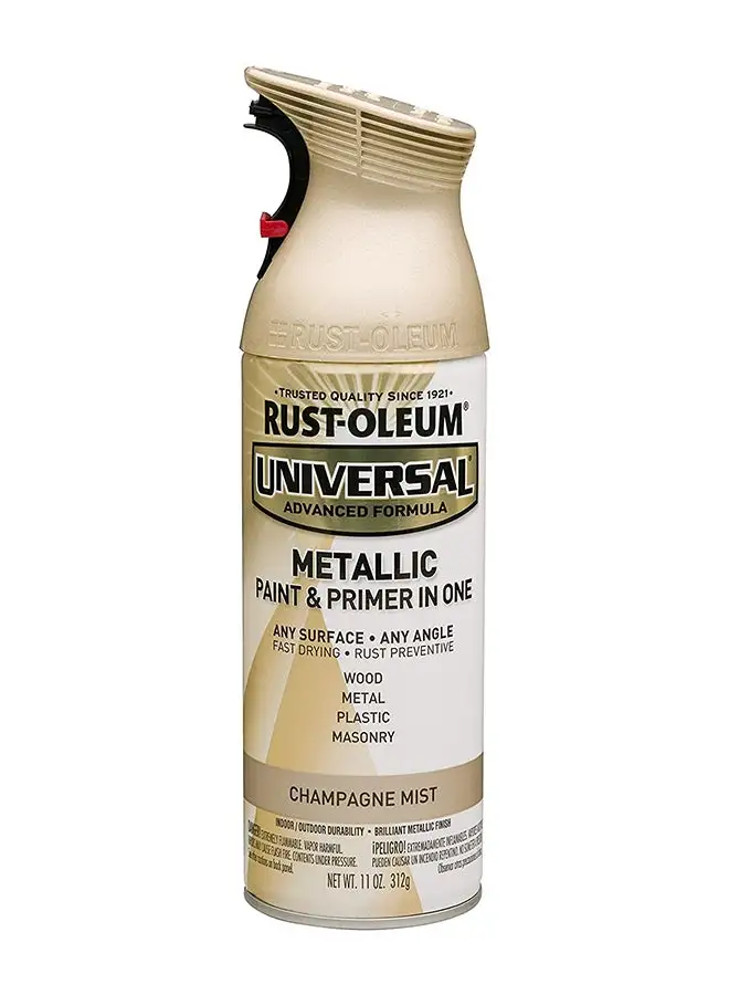 RUST-OLEUM طلاء بخاخ معدني عالمي بلون الشمبانيا