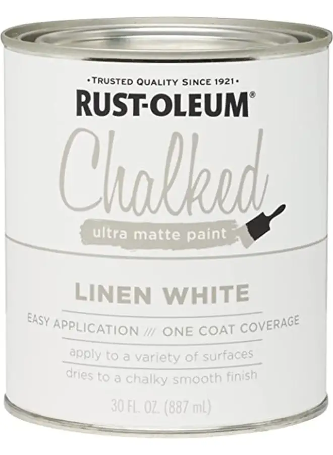 RUST-OLEUM Chalked Ultra Matte Paint Linen White 887ml