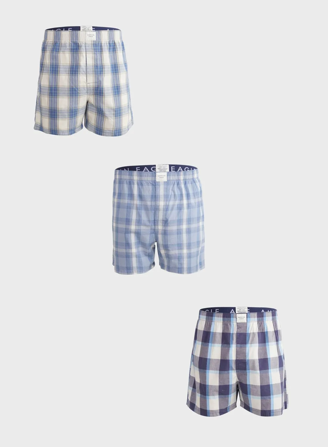 American Eagle 3 Pack Assorted Boxers