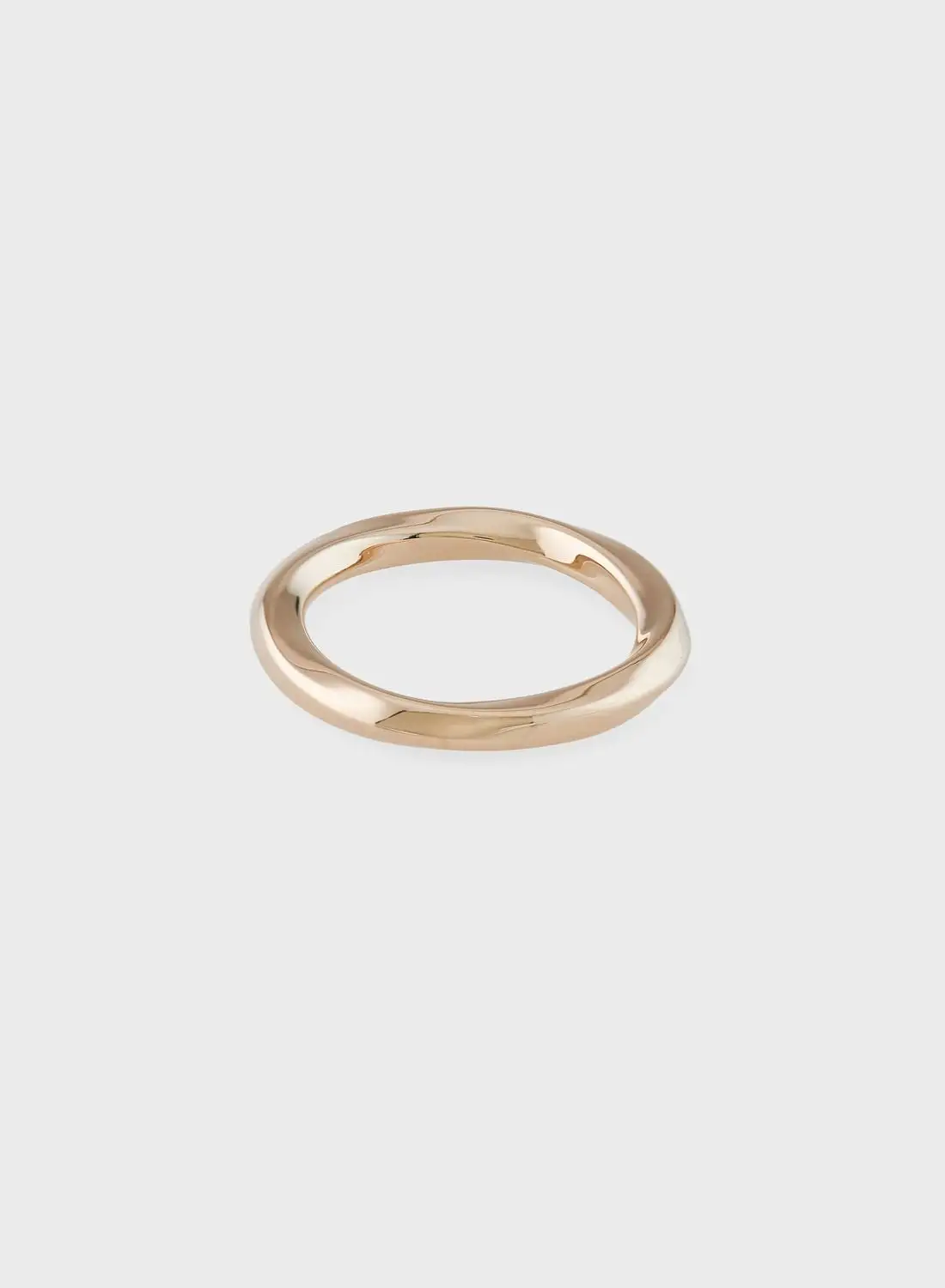 BOSS Ionic Plated Carnation Gold Steel Ring