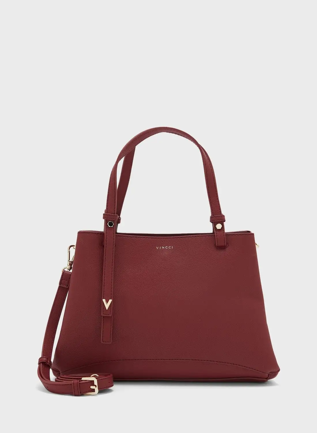 Vincci Logo Detailed Top Handle Zip Over Satchels