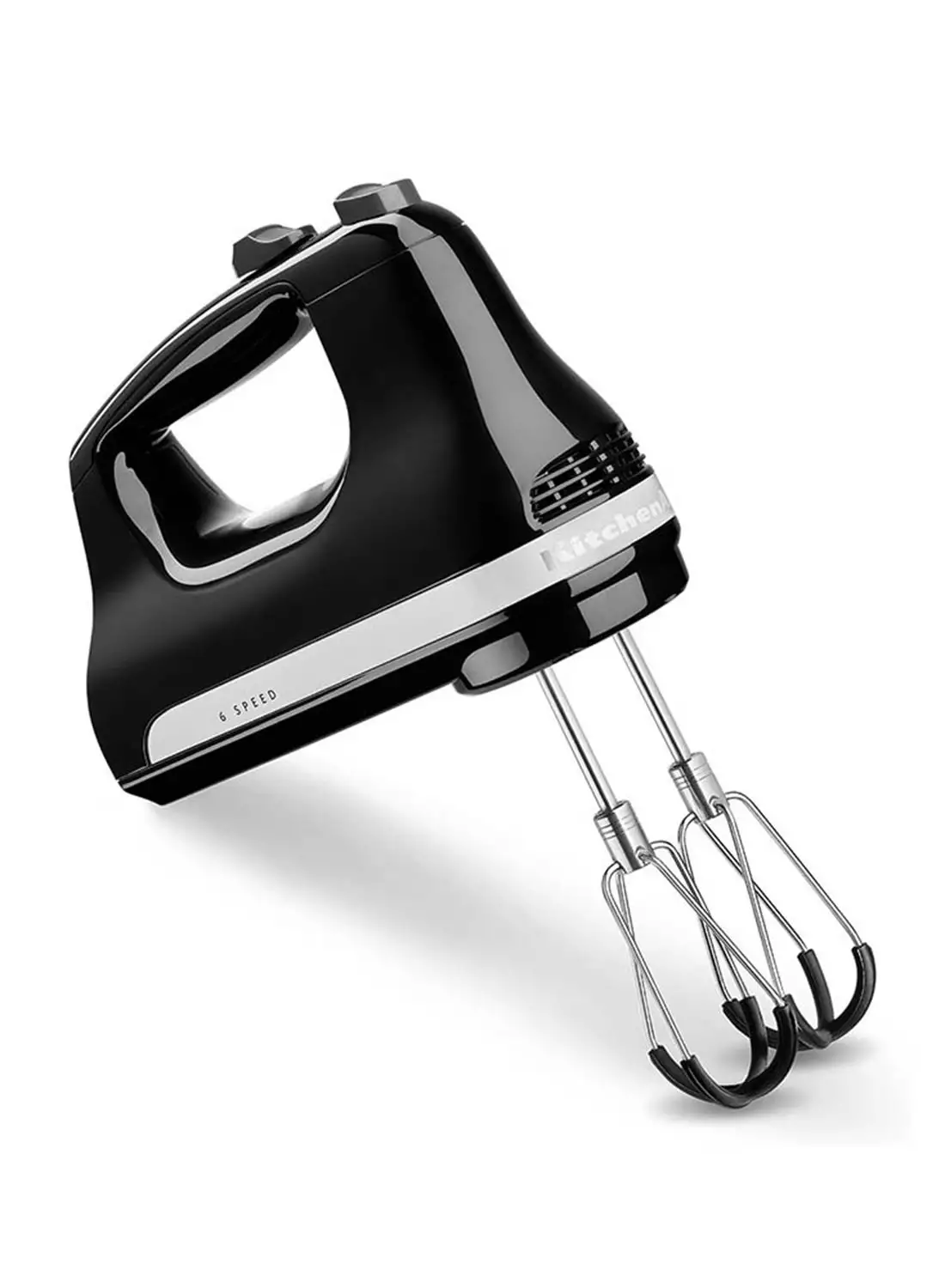 KitchenAid Hand Mixer 6 Speed With Flex Edge Beaters 60 W 5KHM6118BOB Onyx Black