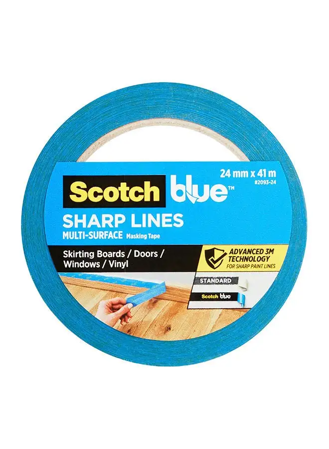 3M Scotch Scotch Blue Sharp Lines Advanced Masking Tape 2093, 24mm x 41m. 1 roll/pack