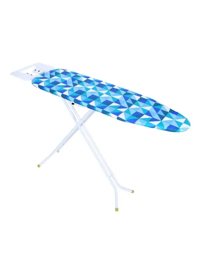 Royalford High-Quality Foldable Portable Ironing Board With Steam Iron Muticolor 35x6x140 cm Blue/White 110x34cm