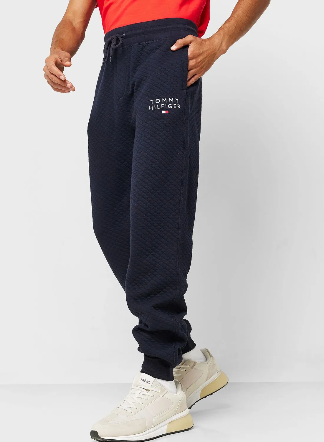 TOMMY HILFIGER Drawstring Cuffed Sweatpants