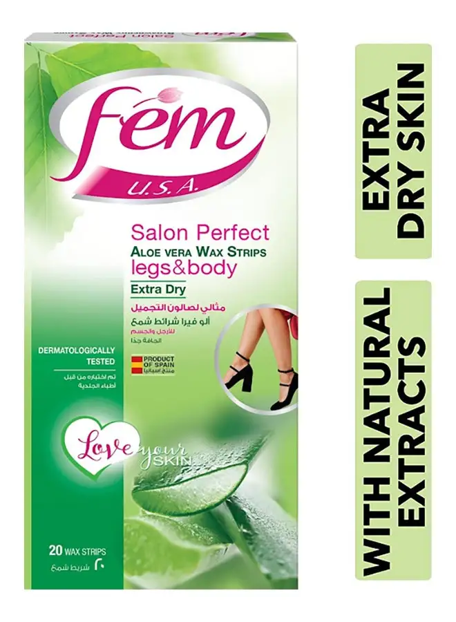 fem 20 Body Wax Strips