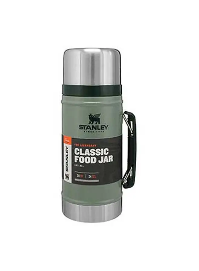 Stanley Classic Legendary Food Jar 0.94L / 1QT Hammertone Green – BPA FREE Stainless Steel Food Thermos | Hot for 20 Hours | Leakproof Lid Doubles as Cup | Dishwasher Safe | Lifetime Warranty