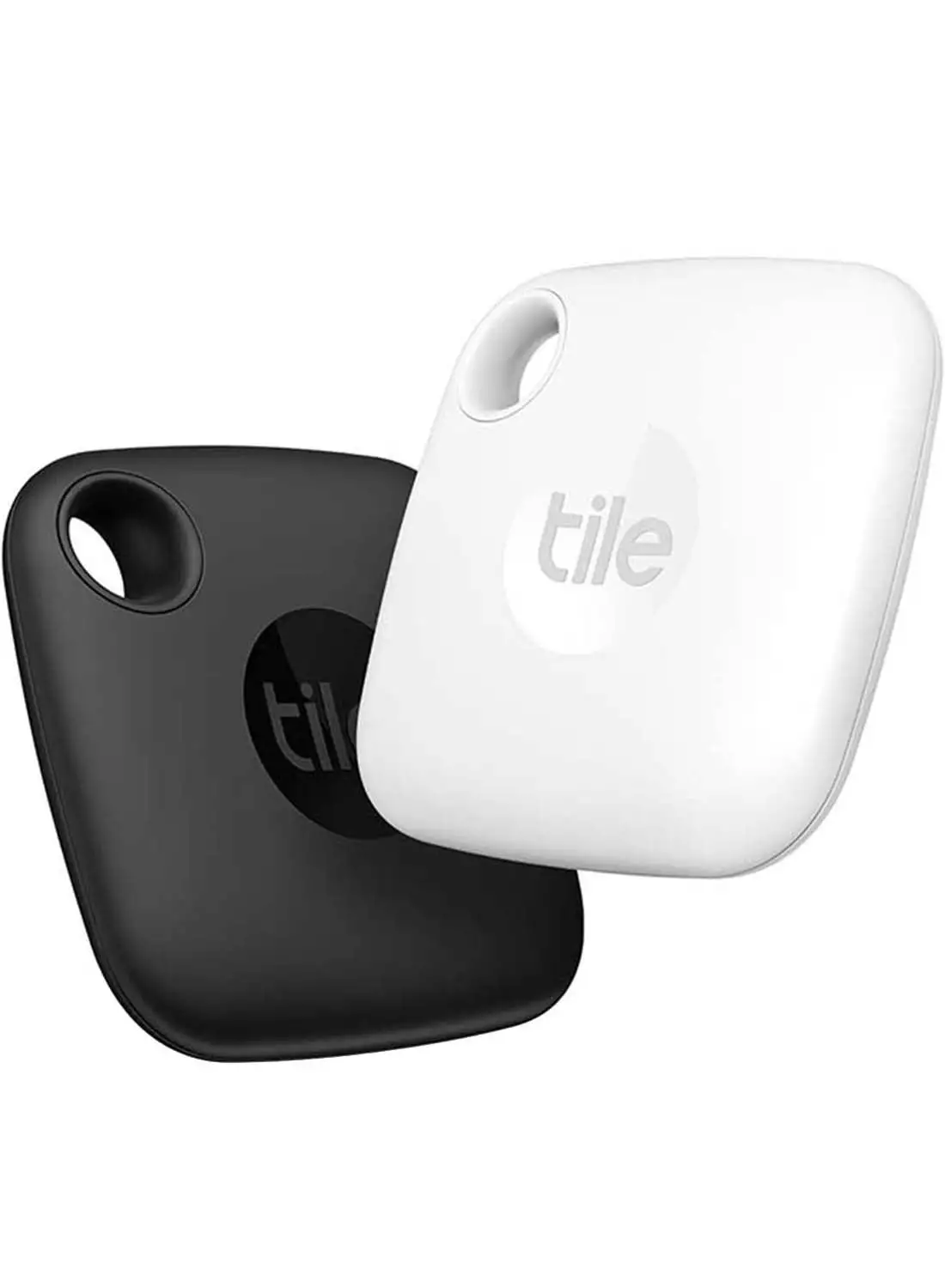 جهاز العثور على العناصر بتقنية البلوتوث من Tile Mate 2022، عبوتان، نطاق العثور على 60 مترًا، يعمل مع Alexa وGoogle Home، متوافق مع iOS وAndroid، ابحث عن المفاتيح وأجهزة التحكم عن بعد والمزيد أسود/أبيض