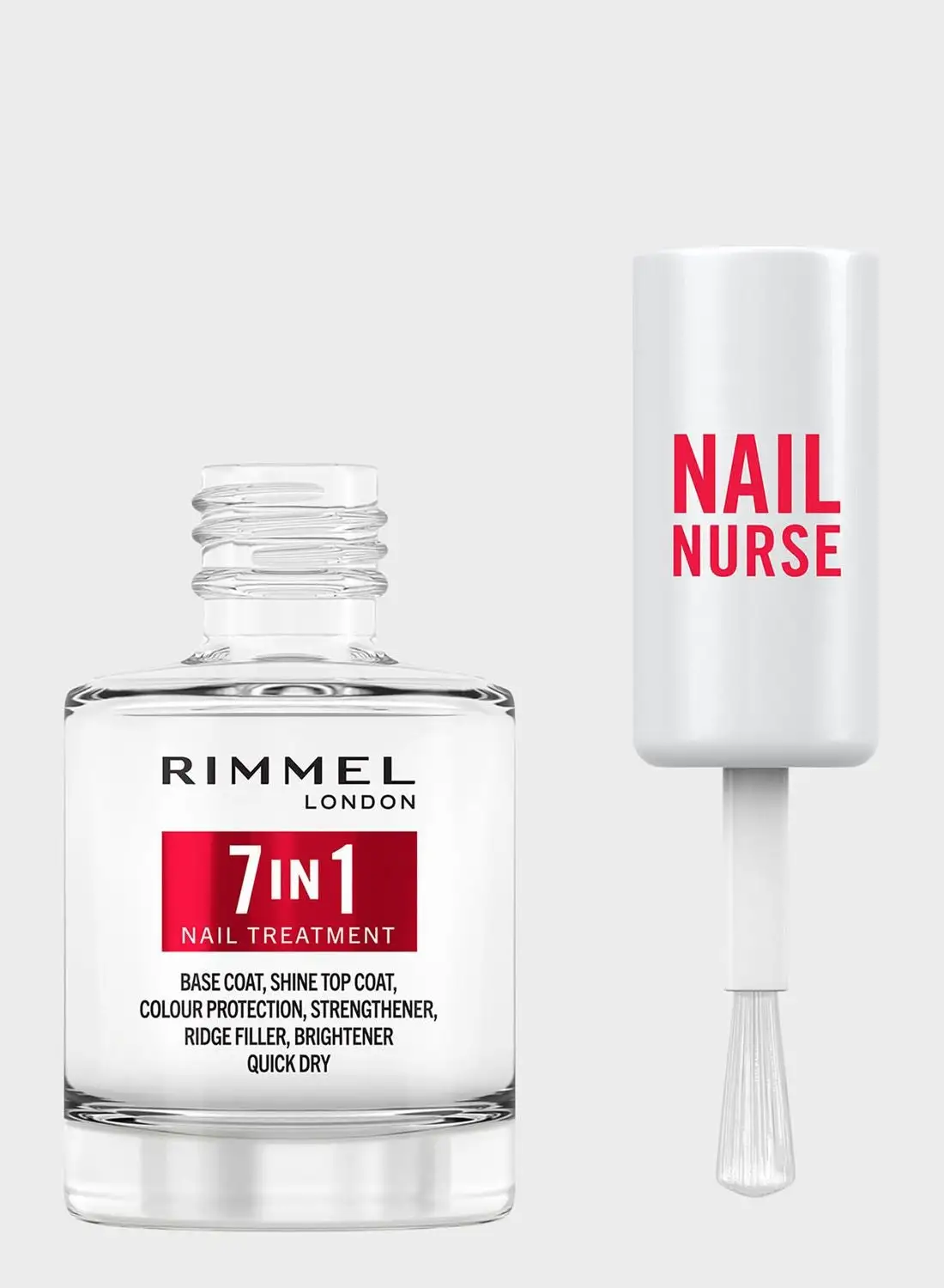 RIMMEL LONDON Nail Care 7 In 1 Multi Benefit Base & Top Coat, 12Ml