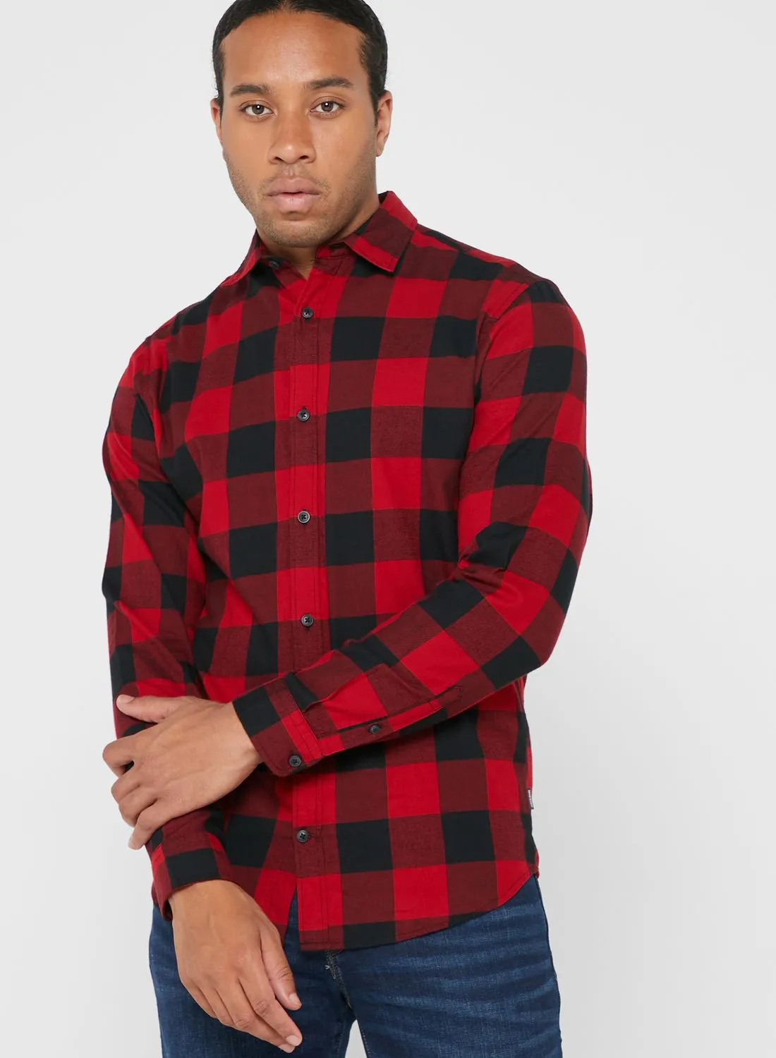 JACK & JONES Checked Slim Fit Shirt