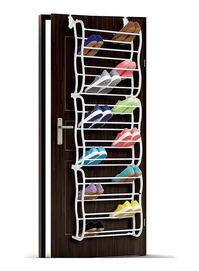 Home Pro Home Pro 12 Layers Overdoor Shoe Folding Storage Rack, 175X17.5X52cm, Assorted Color