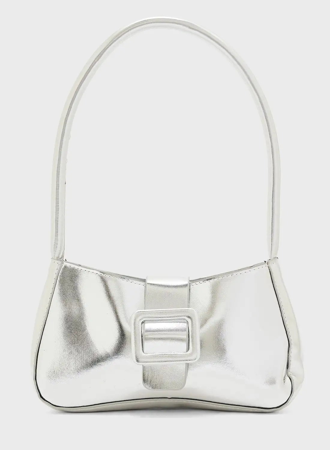 Ginger Baguette Bag With Buckle Detail