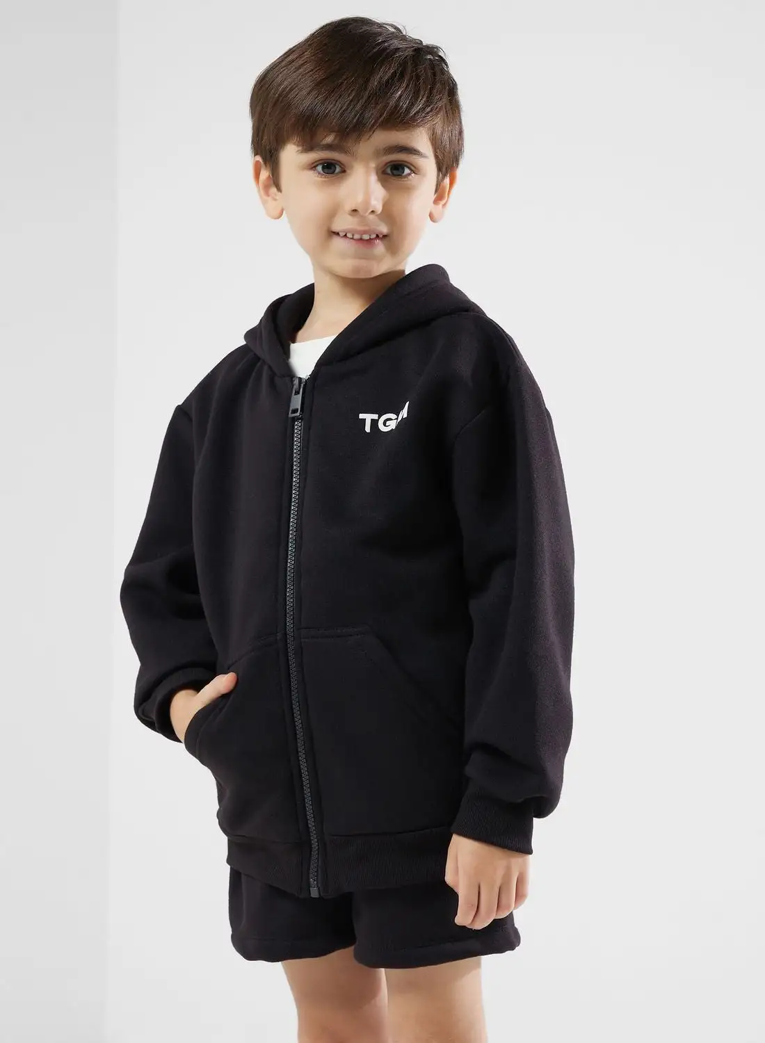 The Giving Movement Kids Lounge Regular Zip Hoodie