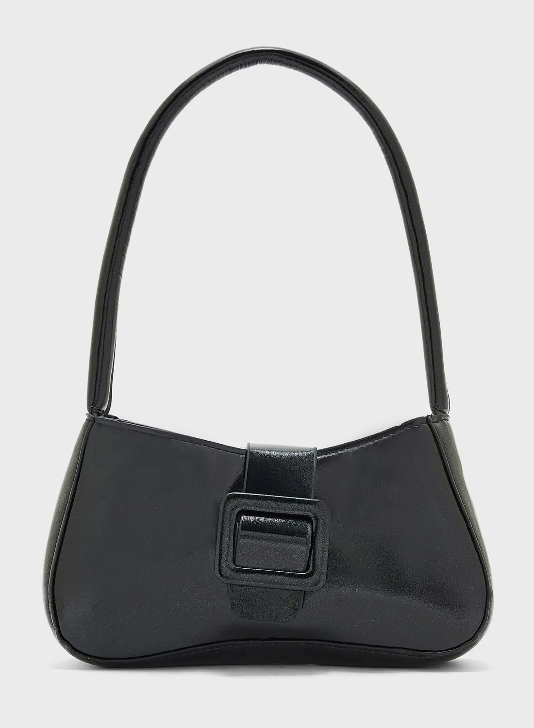 Ginger Baguette Bag With Buckle Detail