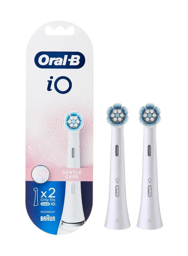 Oral B Pack Of 2 Gentle Care Replacement Brush Heads Refill For Electric Toothbrush