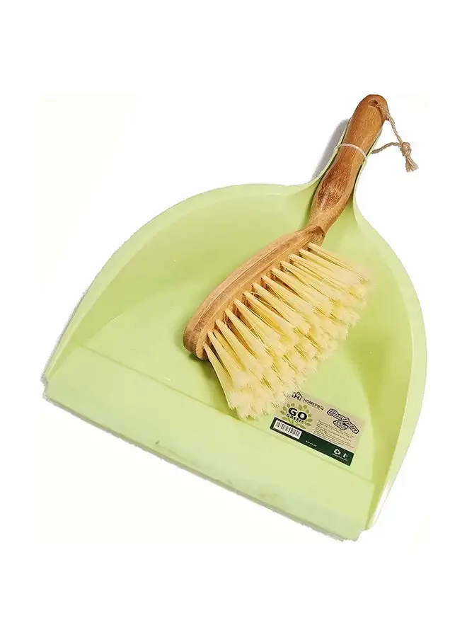 Home Pro HomePro Dust Pan & Brush Set With Synthetic Soft Bristles Broom Set Floor Brush And Dustpan With Angled Tips