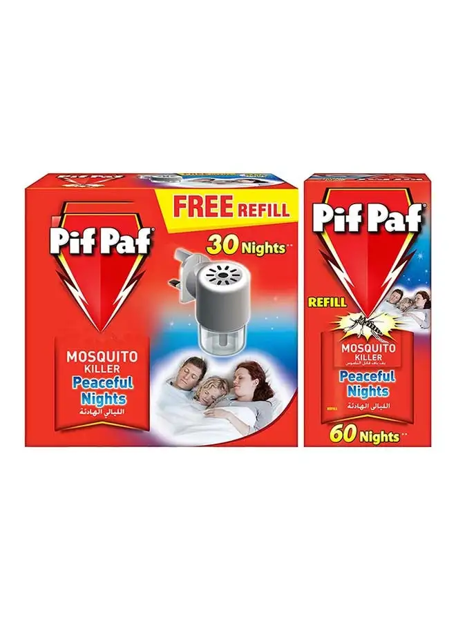 Pif Paf Mosquito Killer kit 30 Nights + Refill 60 Nights 25ml