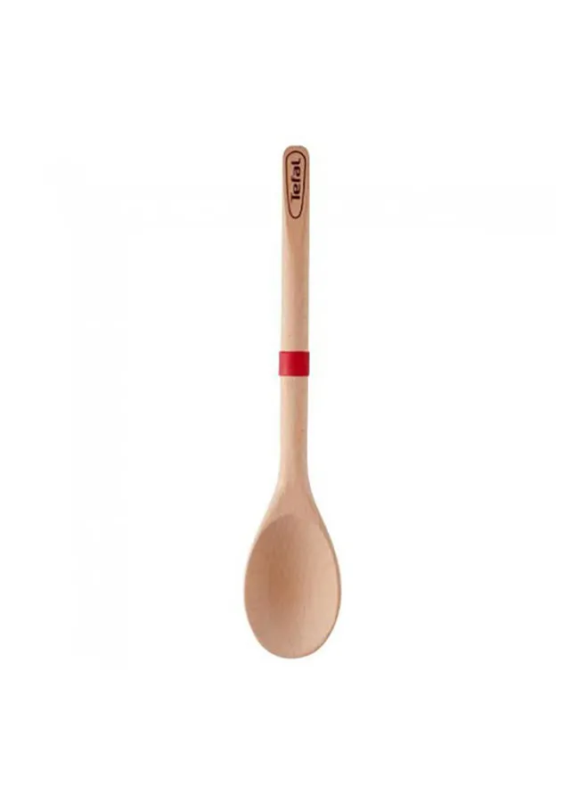 Tefal Ingenio Heat Resistant Non-scratch Wood Spoon Brown