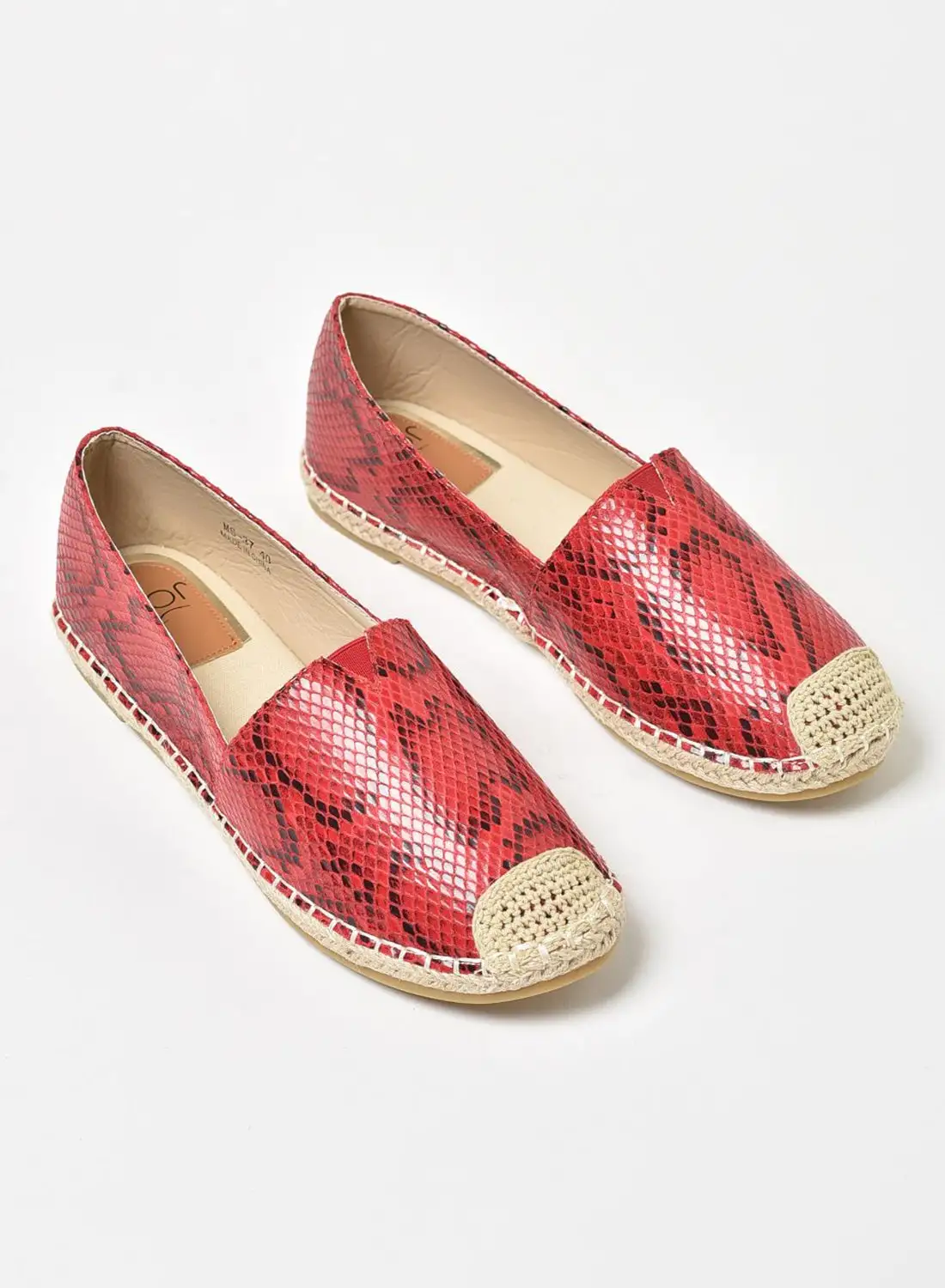 Jove Women's Casual Espadrilles Red