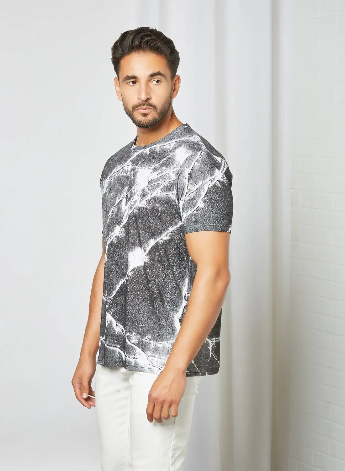 Blue Saint Regular Fit Casual T-Shirt Grey