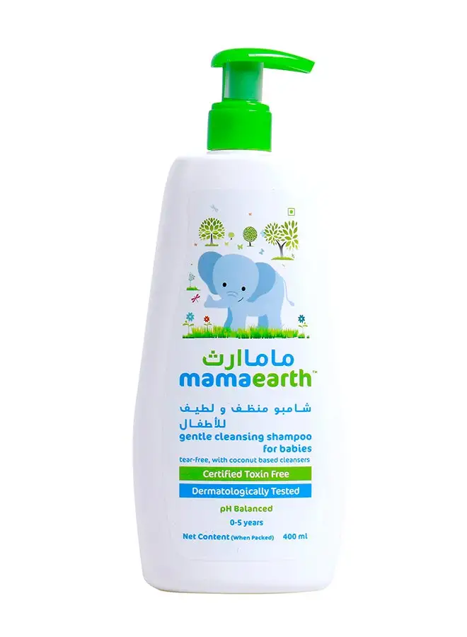 Mamaearth Gentle Cleansing Shampoo For Babies, Tear Free, With Coconut Based Cleansers, 400ml