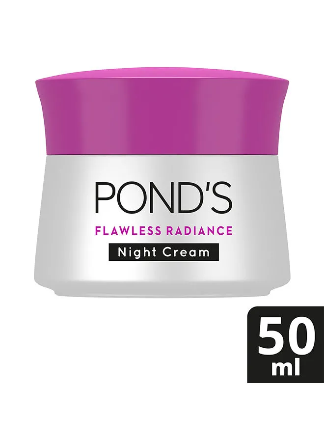 Pond's Flawless Radiance Night Cream With Niacinamide Eventone Glow Fades Dark Spots And Blemishes 50grams