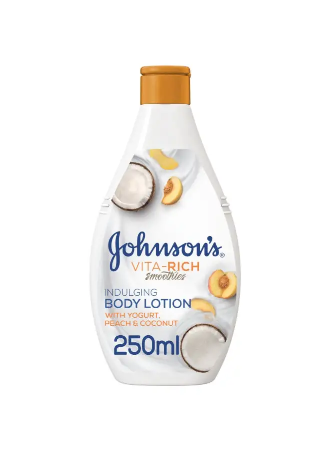 Johnson's Body Lotion Vitarich Smoothies Indulging Yogurt Peach And Coconut 250ml