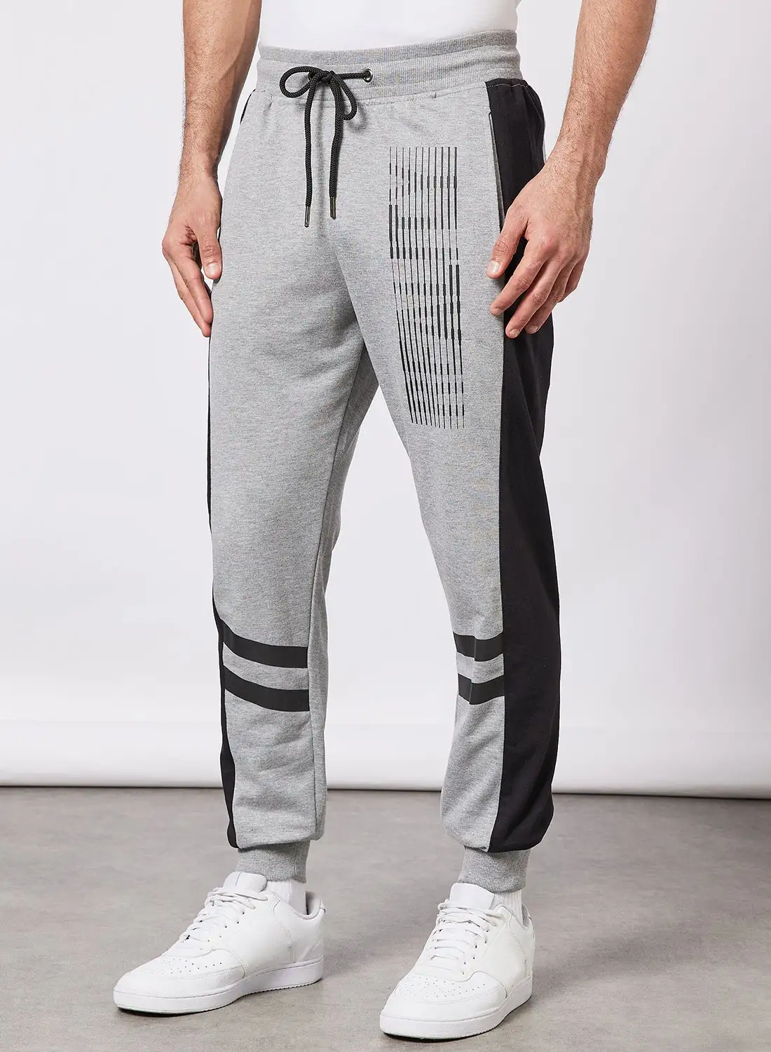 ABOF Regular Fit Joggers Grey/Charcoal