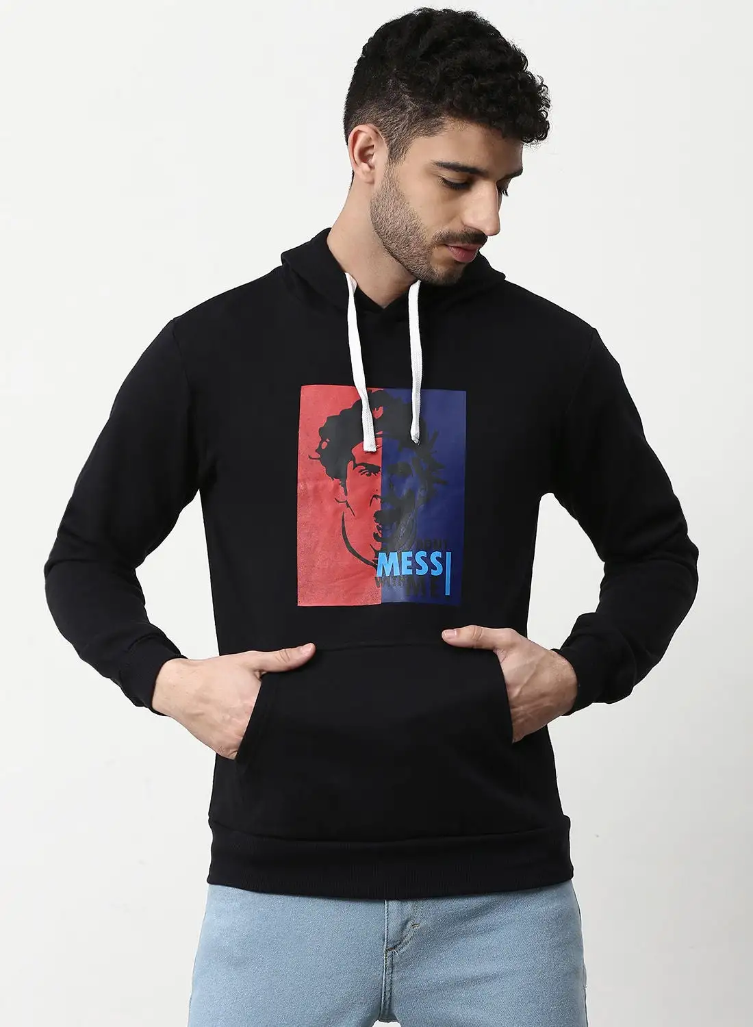 Campus Sutra Stylish Comfortable Hoodie Sable Black