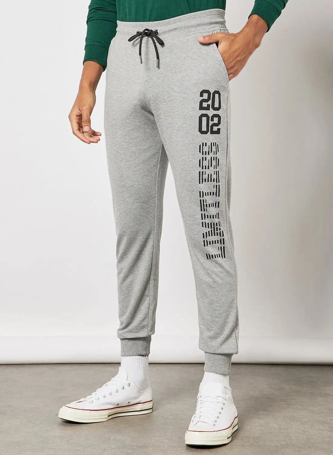 ABOF Regular Fit Joggers Grey/Black