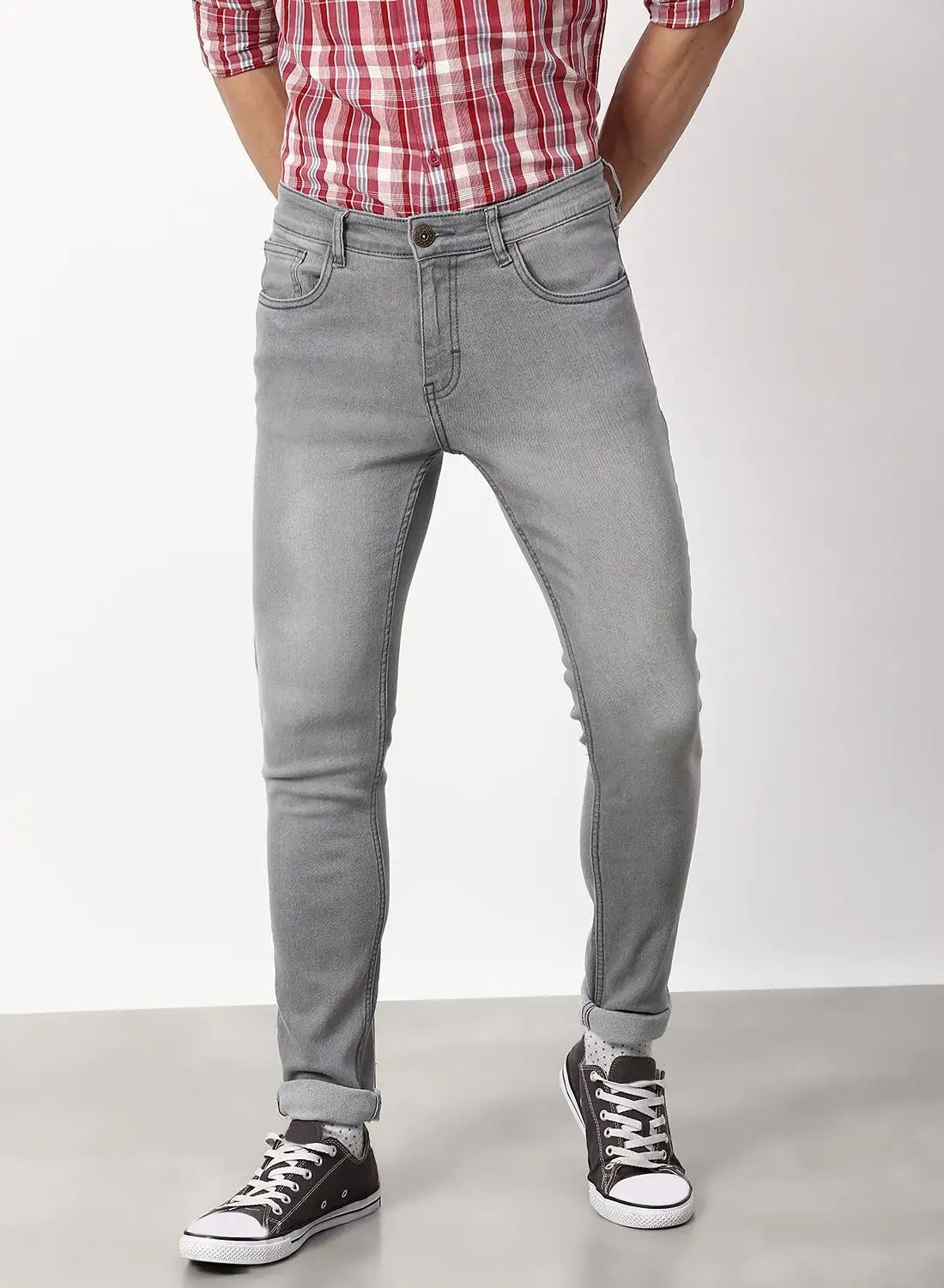 ABOF Skinny Fit Jeans Grey Wash