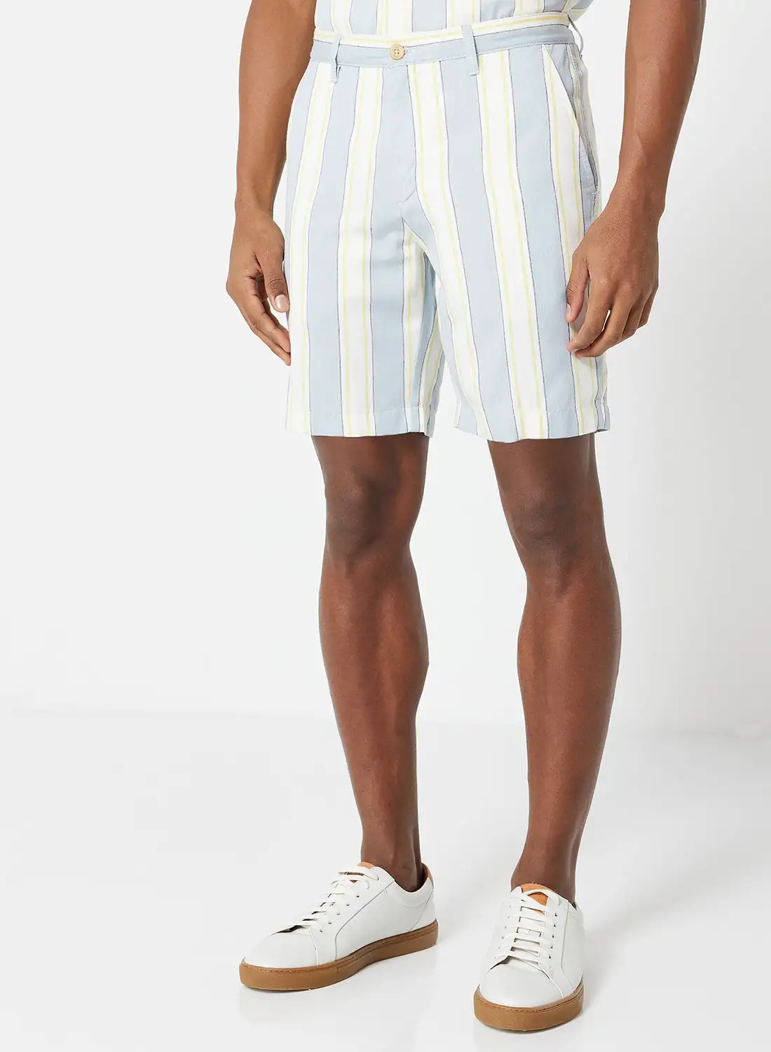 Ted Baker Striped Shorts Yellow/Blue