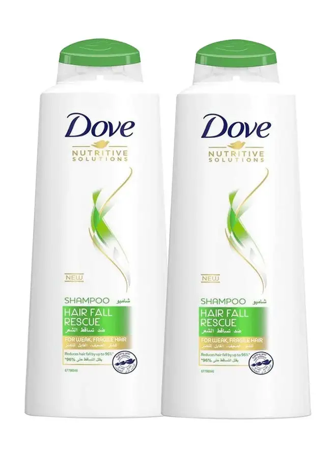 Dove Shampoo Hair Fall Multicolour 2x400ml