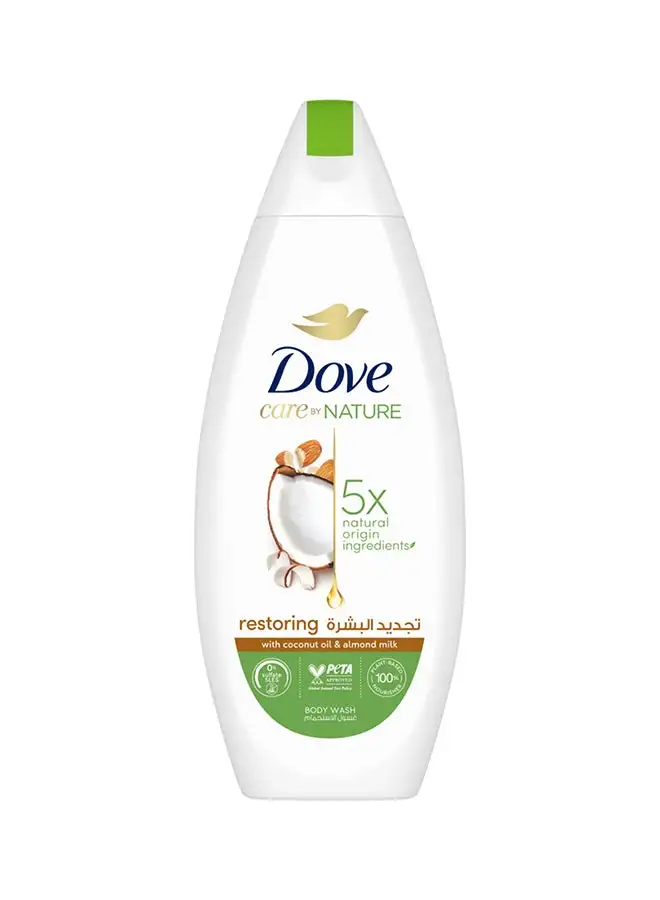 Dove Coconut And Almond Restoring Body Wash With Renew Blend Technology 250.0ml