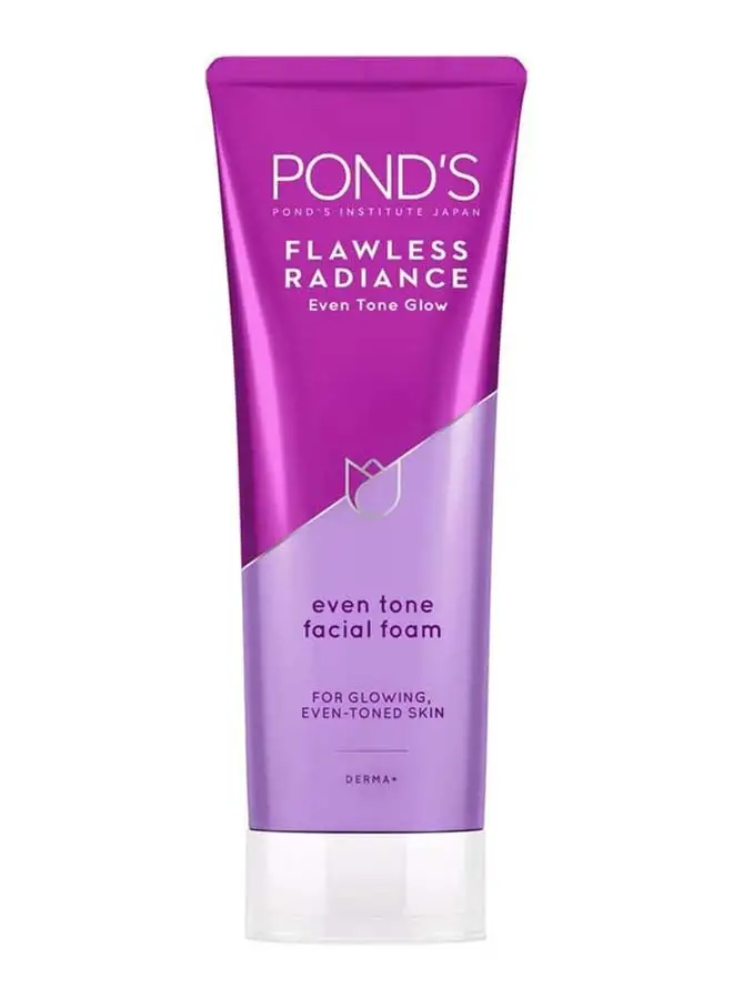 Pond's Flawless Radiance Facial Foam Cleansing And Exfoliating With Niacinamide And Vitamin E Eventone Glow Gives Blemishfree Skin 100ml